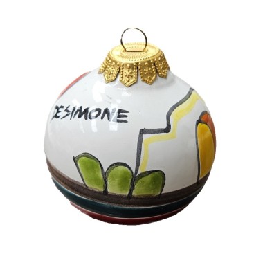 Palla di Natale Dammusi Ceramiche De Simone Palla di Natale Dammusi Ceramiche De Simone